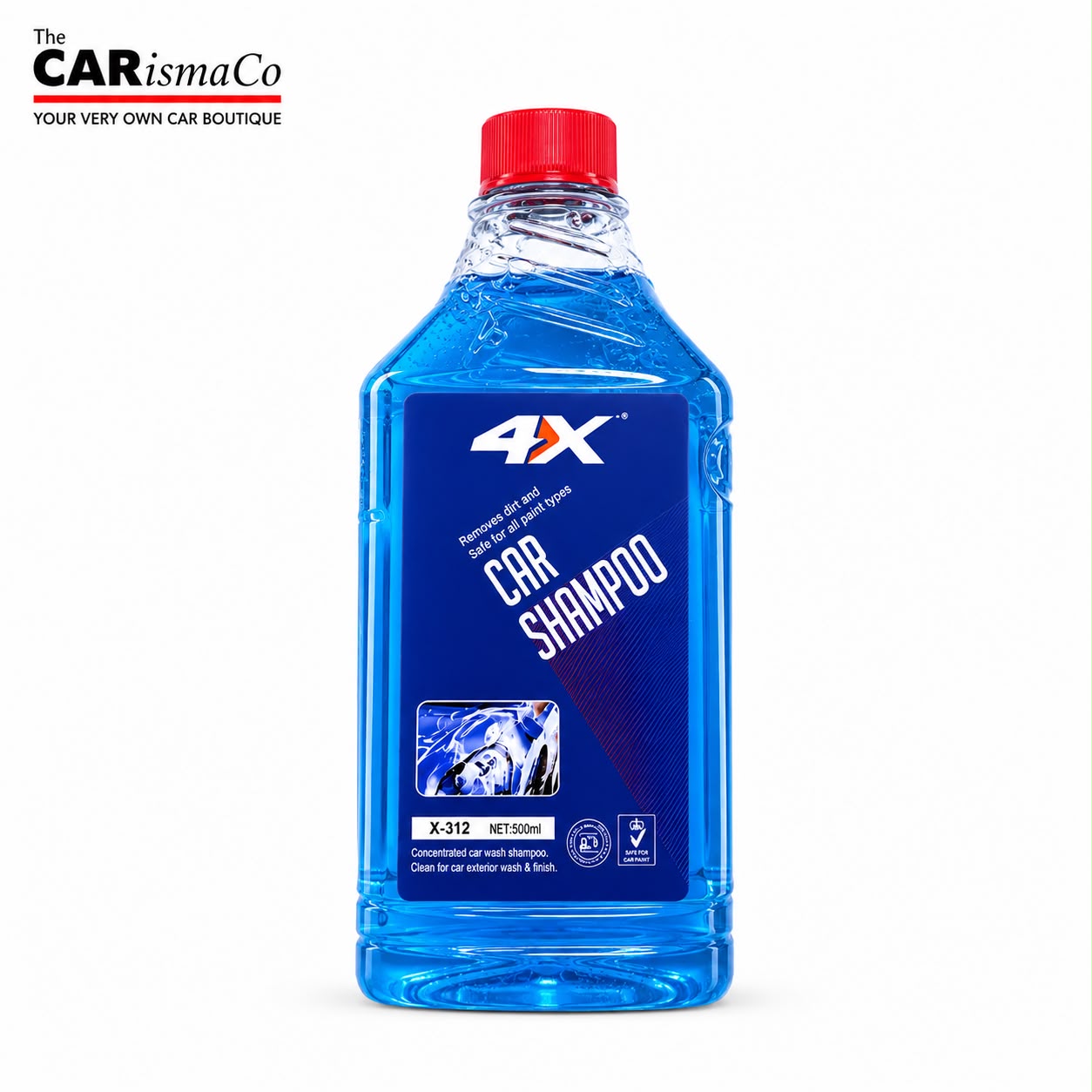 4X Premium Concentrated Car Wash Shampoo – High Foam Car Wash for Gloss & Paint Protection