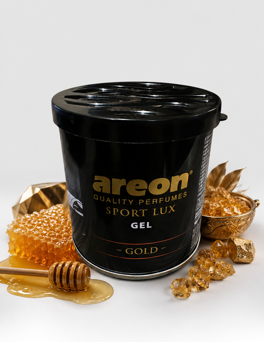 Areon Sports Lux Gel Car Perfume – Premium Long-Lasting Car Air Freshener, Auto Fragrance, Odor Eliminator