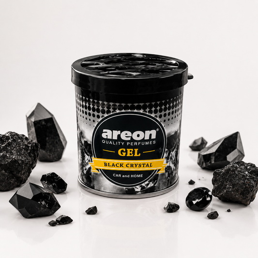 Areon Black Crystsal Gel Car Perfume – Premium Long-Lasting Car Air Freshener