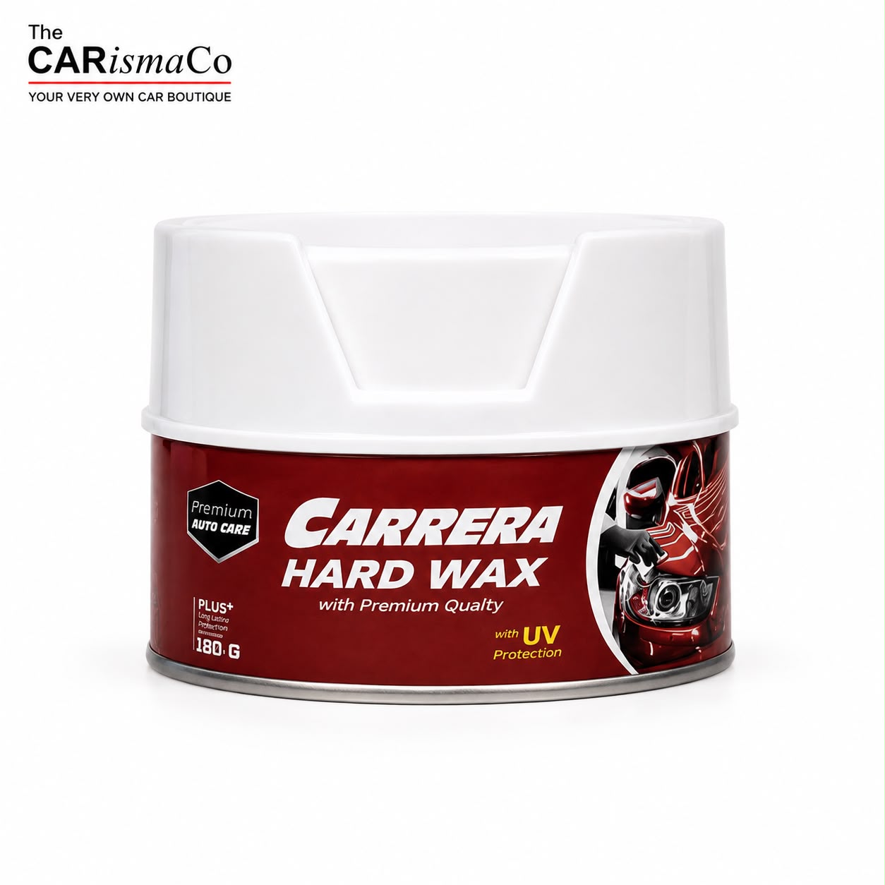 Carrera Premium Car Hard Wax Polish – Silicone Formula for High Gloss Paint Protection