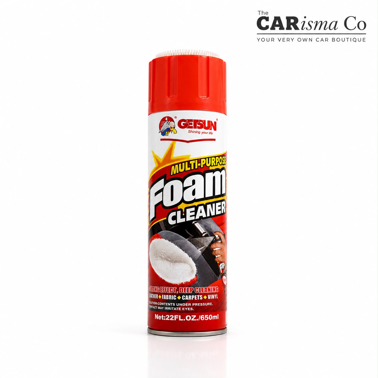 Getsun Premium Multi-Purpose Foam Cleaner – Deep Cleaning Interior & Upholstery Foam Spray
