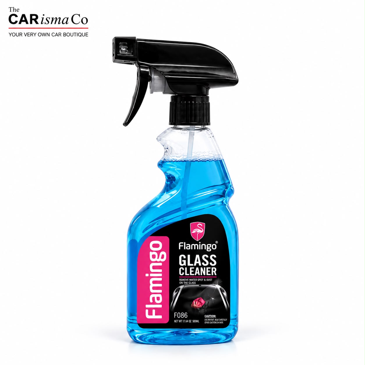 Flamingo Premium Car Glass Cleaner – Streak-Free Auto Glass & Windshield Cleaning Spray