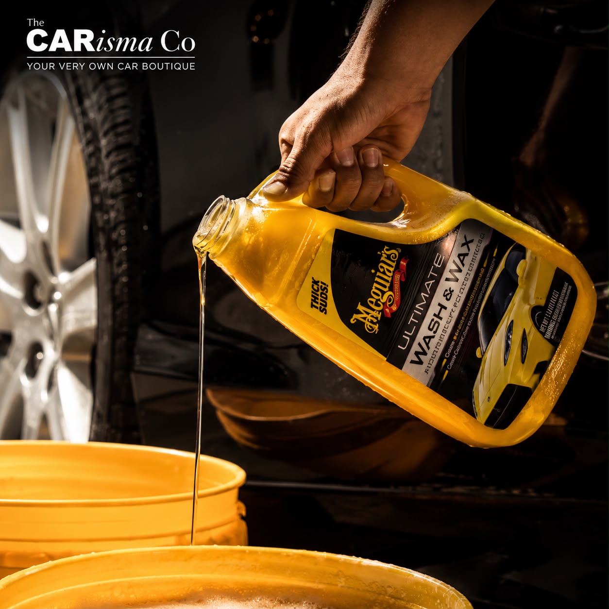 Meguiar's Ultimate Wash & Wax Shampoo – Hydrophobic Polymer Car Wash & Wax