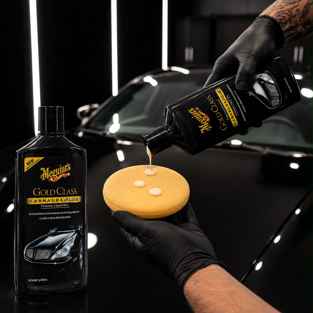 Meguiar's Gold Class Premium Liquid Wax Carnauba Plus – High Gloss Car Wax & Paint Protection