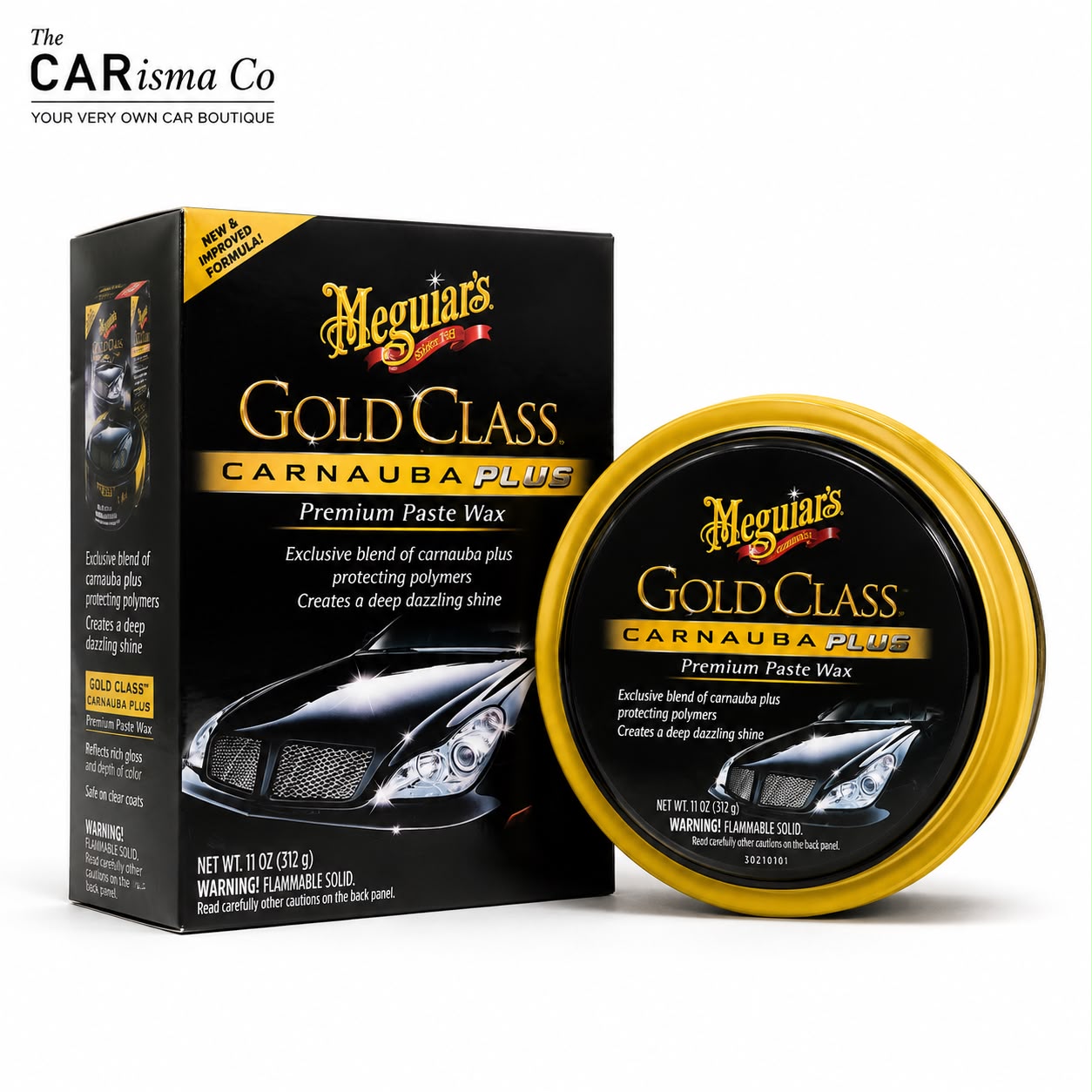 Meguiar's Gold Class Premium Paste Wax Carnauba Plus – High Gloss Car Wax & Paint Protection