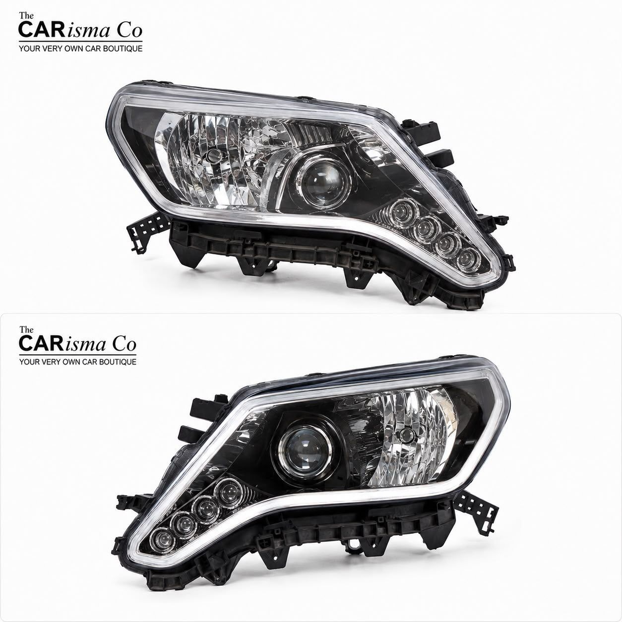 Toyota Prado TX/TZ LED Projector Headlights | Premium Aftermarket Front Headlamp Assembly