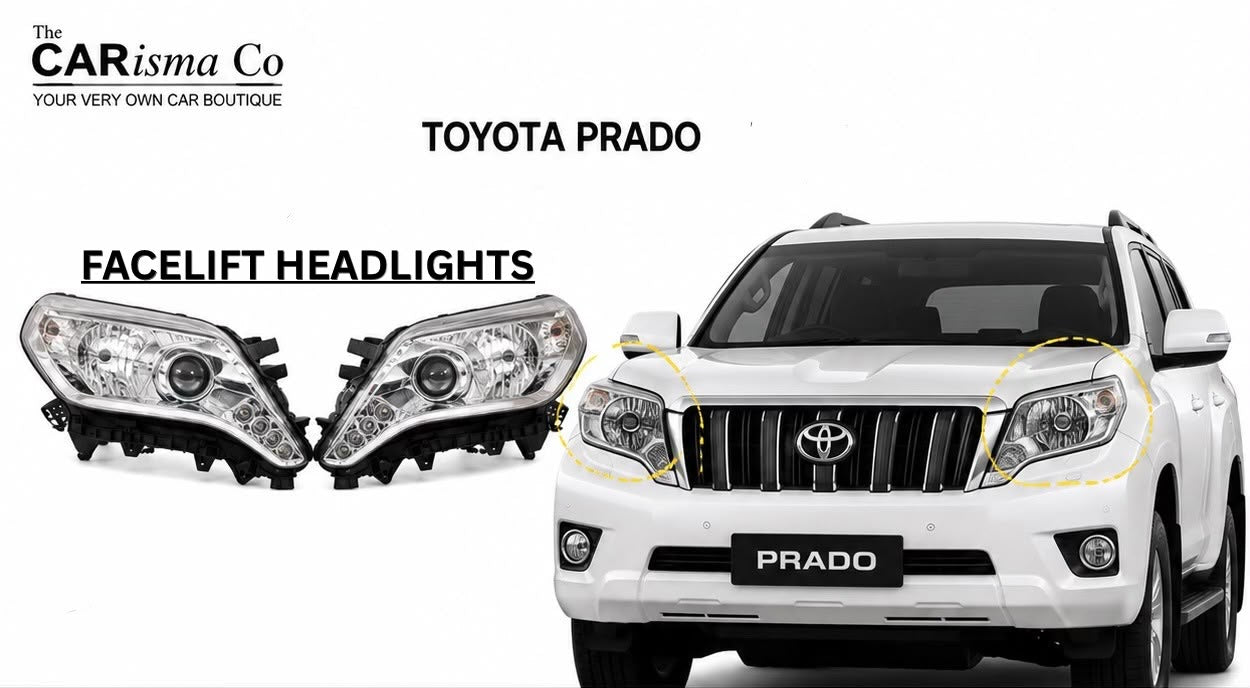 Toyota Prado TX/TZ LED Projector Headlights | Premium Aftermarket Front Headlamp Assembly