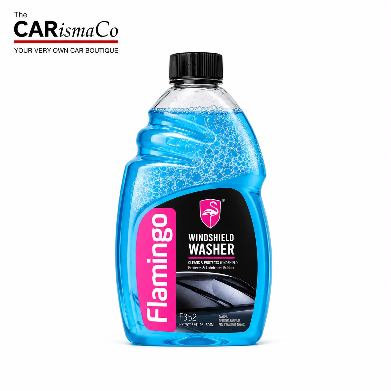 Flamingo Premium Windshield Washer Fluid – Streak-Free Glass Cleaner & Windshield Protection